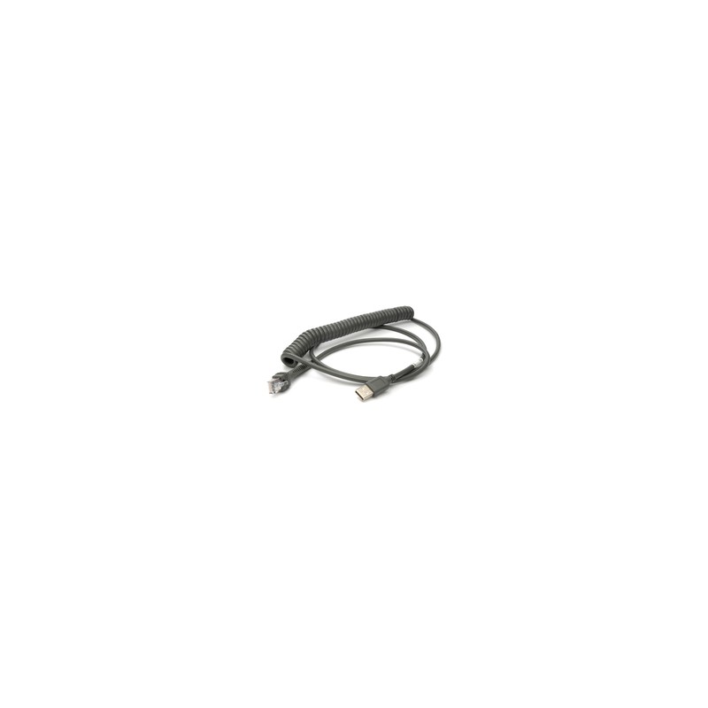 Cable, USB, Type A, Coiled, POT, CAB-524, 8 ft.