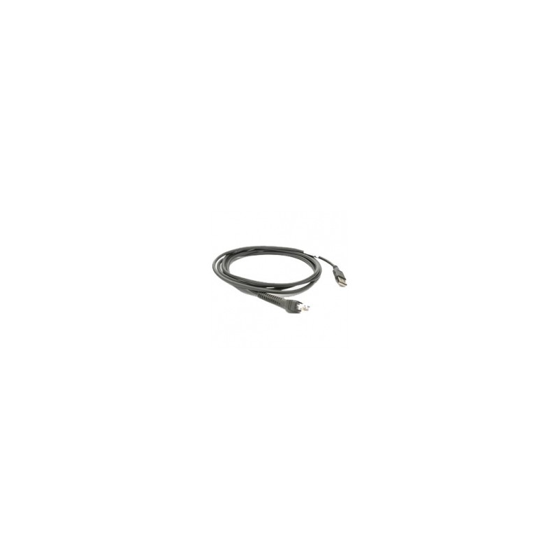 Zebra Cbl Assy:Univ STYLE3 USB,7FT Dura GRY