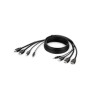 DUAL HDMI/USB/AUD CBL/HDMI M/M USB A/B 6IN