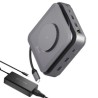J5Create USB-C Dock Dual 4K HDMI GaN/140W PD3.1 Power Adapter