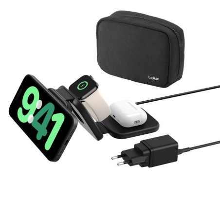 BOOST CHARGE PRO QI2 3IN1/MAGN REISELADEGERT 15W SCHWARZ WIZ024VFBK