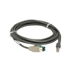 Zebra Cable - Shieldedusb: Power Plusconnector, 15FT.(4.6M), Straight,12V