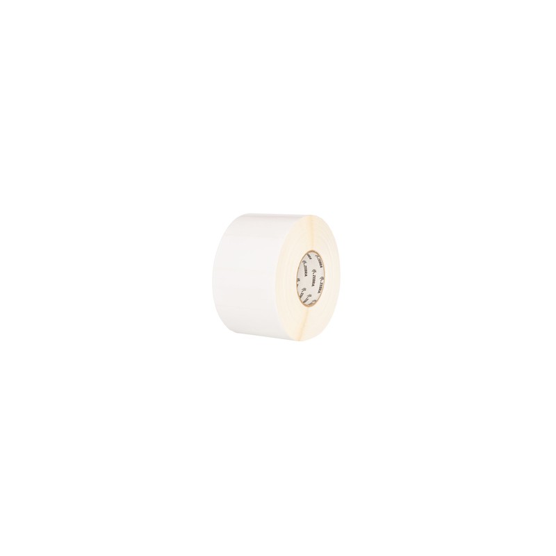 Label, Polypropylene, 76.2x25.4mm Direct Thermal, PolyPro 4000D, Permanent Adhesive, 19mm Core, Perforation and Black Mark