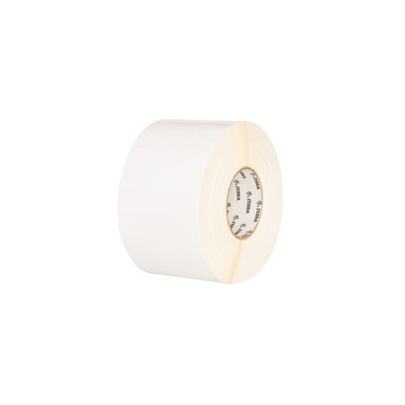 Label, Polypropylene, 76.2x25.4mm Direct Thermal, PolyPro 4000D, Permanent Adhesive, 19mm Core, Perforation and Black Mark