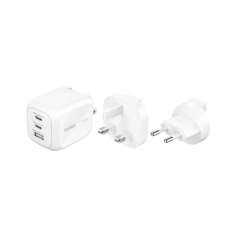 Belkin Boostcharge 70 W USB-C Ladegert/2XUSB-C 1XUSB-A UK EU US WEI