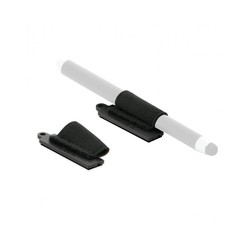 PACK OF 10 ADHESIVE UNIVERSAL/STYLUS HOLDER - BLACK