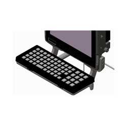 Zebra Keyboard Mounting Tray. Includes Tilting Arms, Knobs And Screws. For VC80 And IKEY Keyboards