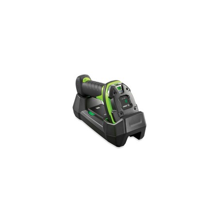 Zebra DS3678-XR: Rugged, Area Imager, Extended Range (SE58), Cordless, FIPS, Green Laser Aimer, Industrial Green, Vibration
