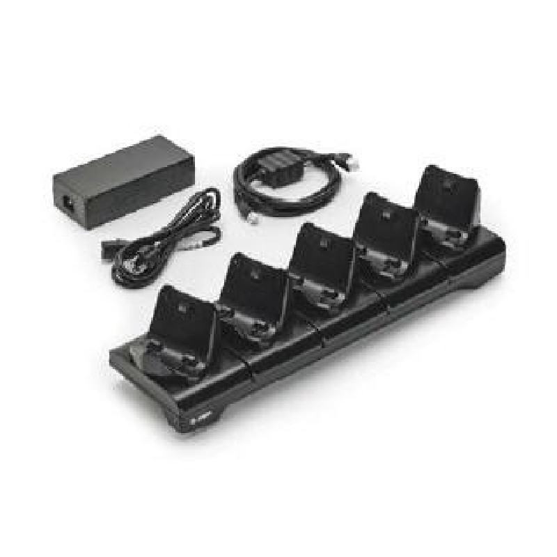 5-slot printer docking cradle ZQ300 Series includes power supply and EU power cord