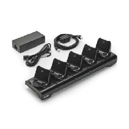 5-slot printer docking cradle ZQ300 Series includes power supply and EU power cord