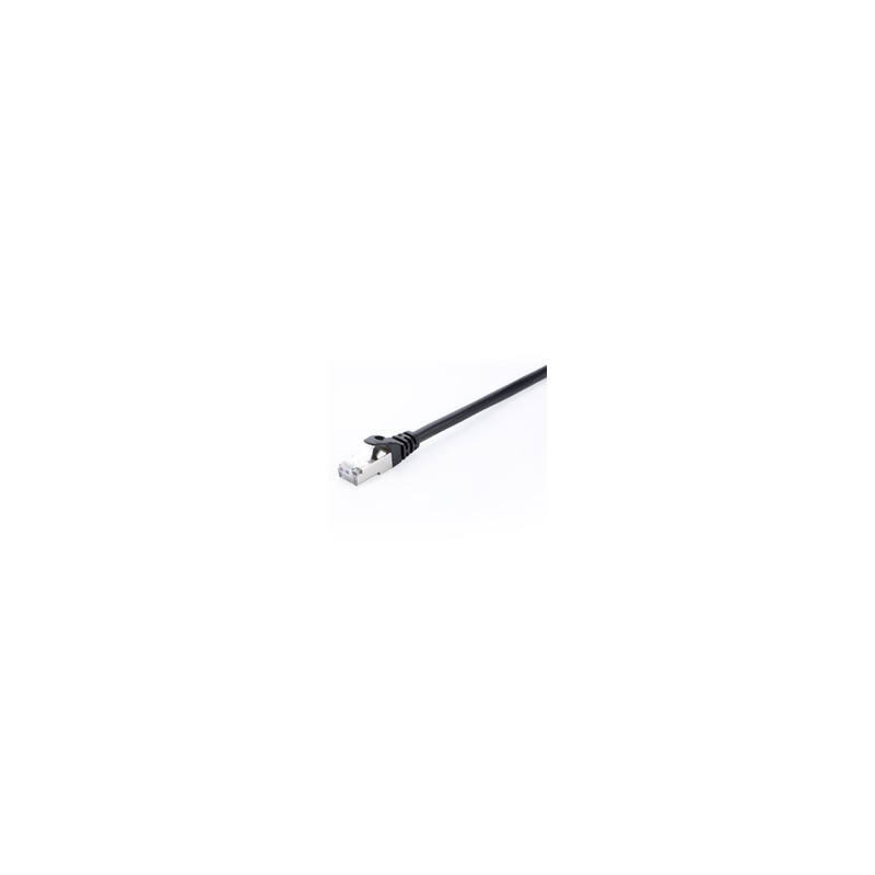 V7 CAT6 Ethernet Black STP 1M/RJ45 100 Copper Snagless