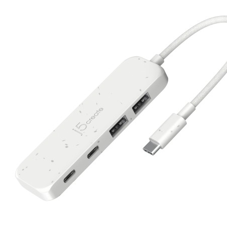 ECO-FRIENDLY USB-C TO 4-PORT/TYPE-C TYPE-A GEN 2 HUB JCH342EWN