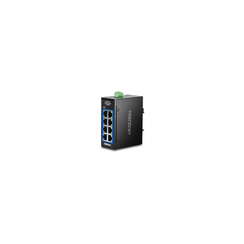 8-PORT INDUSTRIAL GIGABIT/DIN-RAIL MINI SWITCH