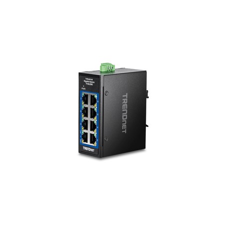 8-PORT INDUSTRIAL GIGABIT/DIN-RAIL MINI SWITCH