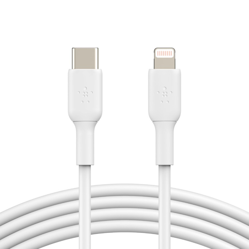 Belkin Lightning/USB-C Cable/PVC MFi 1M White