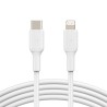 Belkin Lightning/USB-C Cable/PVC MFi 1M White