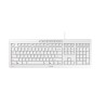 CHERRY STREAM KEYBOARD US/ENGLISH W/EURO SYM WHITE-GRAY