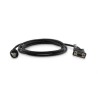 Cable CAB-557, RS-232 PWR, 9P, Female, Coiled, 3.6 m / 11.8 ft., IP67