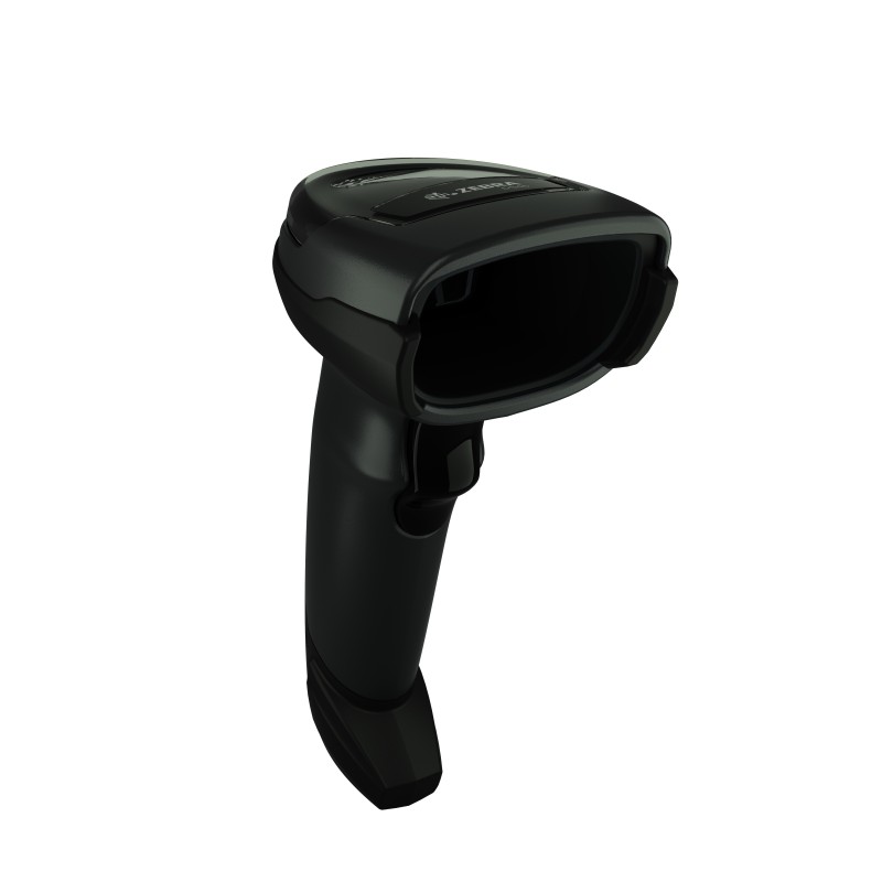 Zebra DS4608-HD Black With Stand USB Kit: DS4608-HD00007ZZWW Scanner, CBA-U21-S07ZBR Shielded USB Cable, 20-71043-04R Stand