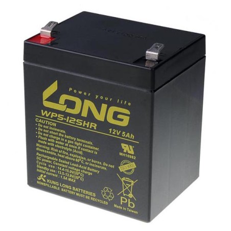 Long 12V 5Ah olověný akumulátor F2