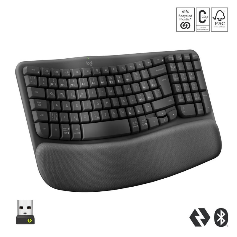 Logitech Wave Keys For Business Graphite/US INTL 2.4GHZ/BTN/A-973 - B2B
