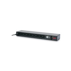 APC Rack PDU, Switched, 1U, 12A/208V, 10A/230V, (8)C13, IEC-320 C14 1.98m