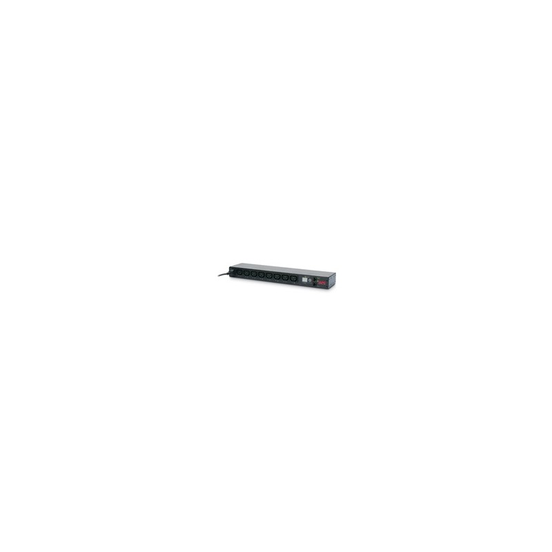 APC Rack PDU, Switched, 1U, 12A/208V, 10A/230V, (8)C13, IEC-320 C14 1.98m