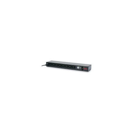 APC Rack PDU, Switched, 1U, 12A/208V, 10A/230V, (8)C13, IEC-320 C14 1.98m