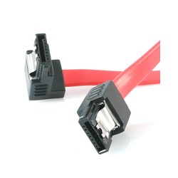 Startech 18IN Right Angle SATA Cable/.