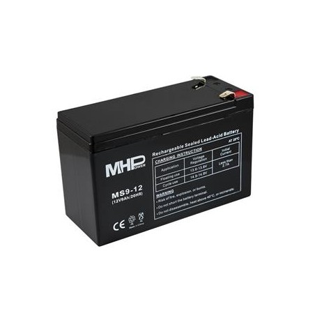 Pb akumulátor MHPower VRLA AGM 12V/9Ah (MS9-12)