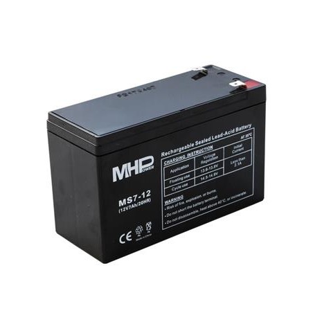 Pb akumulátor MHPower VRLA AGM 12V/7Ah (MS7-12)