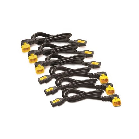 Power Cord Kit (6 ea), Locking C13toC14(90Dg),1.8m