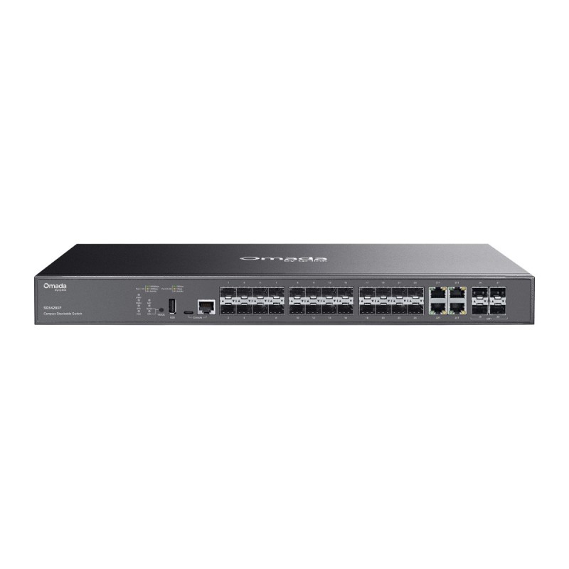TP-Link 24-Port SFP L3 Managed Switch/Stackable 20XSFP 4X 10G SFP+
