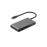 Belkin CONNECT 5-IN-1 USB-C Hub With/Dual USB-C Ports Silver