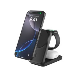 ULTRACHARGE 25 WATT QI2 MAGNETI/3-IN-1 LADESTATION KLAPPBAR SCHW WIZ036KQBK