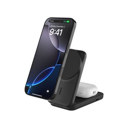 ULTRACHARGE 25 WATT QI2 MAGNETI/2-IN-1 LADESTATION KLAPPBAR SCHW WIZ038KQBK