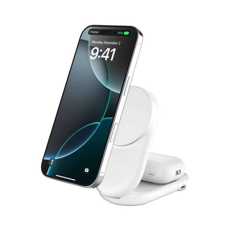 ULTRACHARGE 25 WATT QI2 MAGNETI/2-IN-1 LADESTATION KLAPPBAR WEI WIZ039KQWH