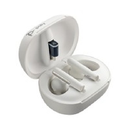Poly Voyager Free 60/60+ Microsoft Teams Certified White Earbuds (2 Pieces)