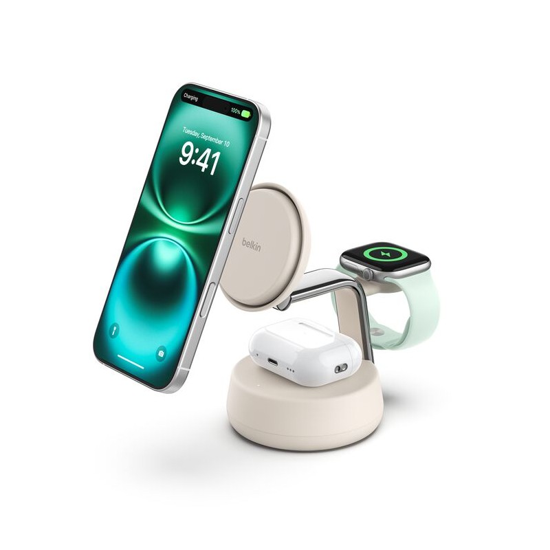Belkin Ultracharge Pro 25 Watt QI2 Mag/3-IN-1 Ladestation WEI
