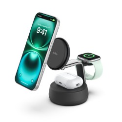 Belkin Ultracharge Pro 25 Watt QI2 Mag/3-IN-1 Ladestation Schwarz