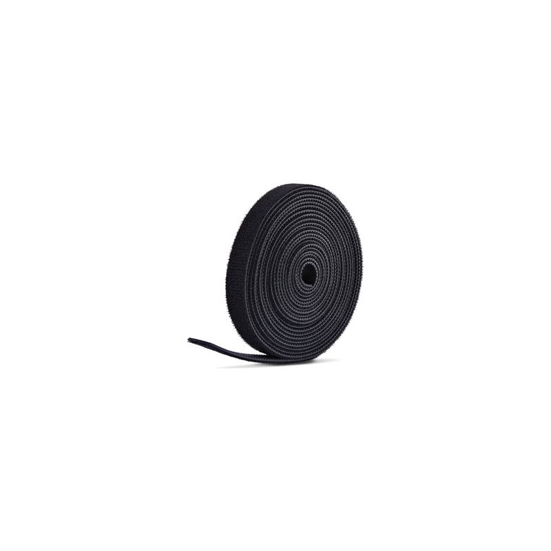 Startech 228M Klettbandrolle Schwarz/Loop Cable Tie - 0.5IN Wide