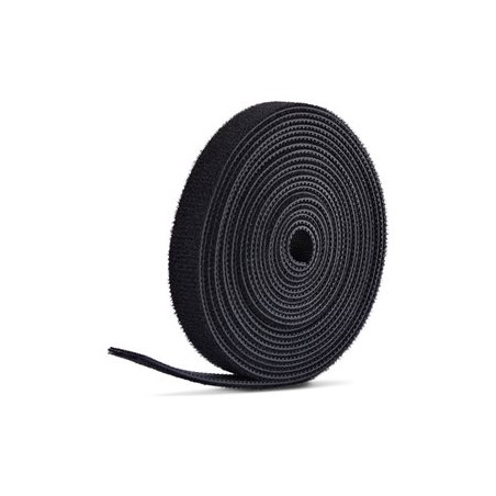 Startech 228M Klettbandrolle Schwarz/Loop Cable Tie - 0.5IN Wide