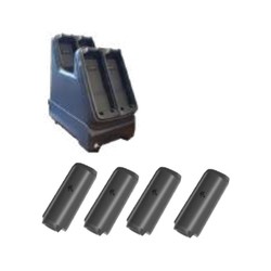 MC22/MC27 Battery power kit, includes 4-slot battery charger and (4) battery pack (LITHIUM-ION, PP, 3500MAH).