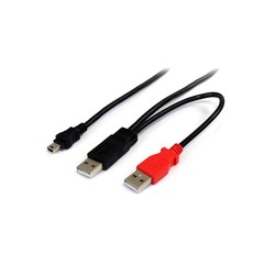 Startech 6FT USB Y Cable For Hard Drive/.