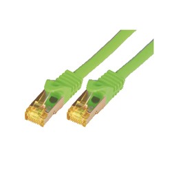 CAT7 SFTP RJ45 LSZH 1M GREEN/10GBIT RAW PATCH CABLE