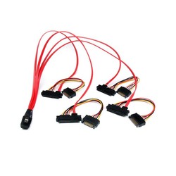 Startech 50CM SFF8087 TO 4X SFF8482/.