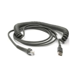 Cable, USB, Type A, Coiled, 3.6 m, CAB-467, 12 ft.