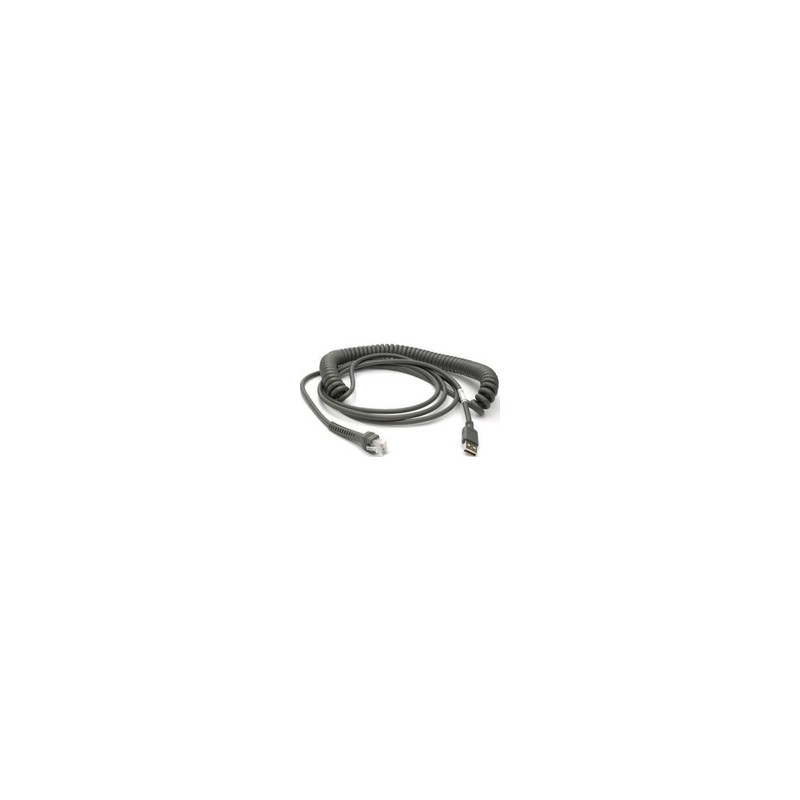 Cable, USB, Type A, Coiled, 3.6 m, CAB-467, 12 ft.
