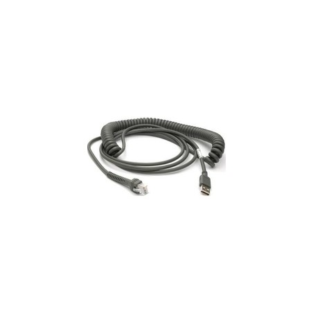 Cable, USB, Type A, Coiled, 3.6 m, CAB-467, 12 ft.