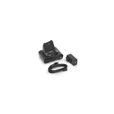 1-slot printer docking cradle ZQ300 Series Includes type A to Type C USB Cable and AC to USB Adapter with EU power plug